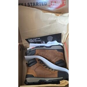 BRUNT The Perkins Waterproof Comp Toe 6in Work Boots Mens 14 Brown ASTM F2413-24